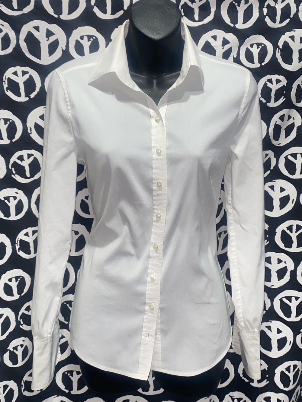 RENE LEZARD White Button-Down Shirt SZ 34